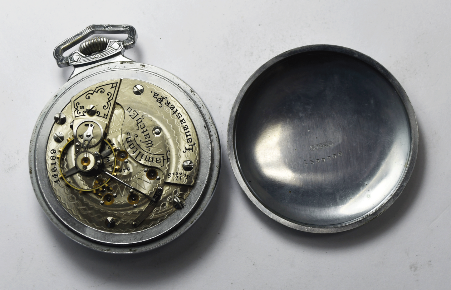 1905 Hamilton Size 18 Grade 924 OF Pocket Watch OF Defiance Case