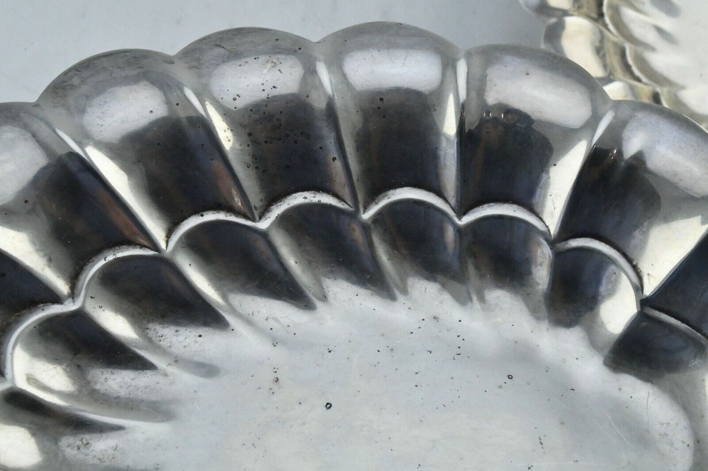 Set of 2 F.B Rogers Silver Co.8 1/4" Sterling Silver #427 Shell Dishes 9.6oz