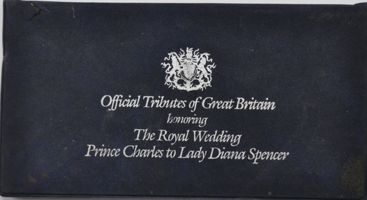Tributes GB Honoring Prince Charles Lady Diana First Day Cover 1981 Crown