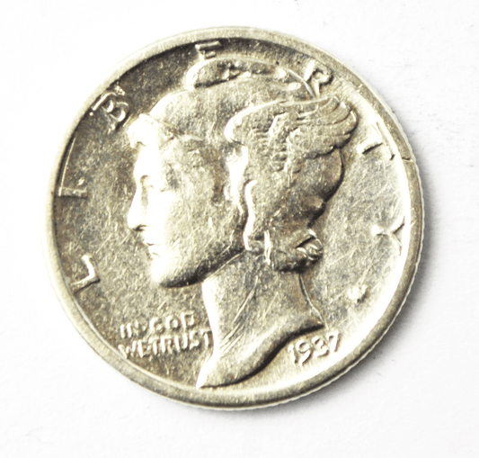 1937 P Mercury Silver Dime Rare Ten Cents Philadelphia