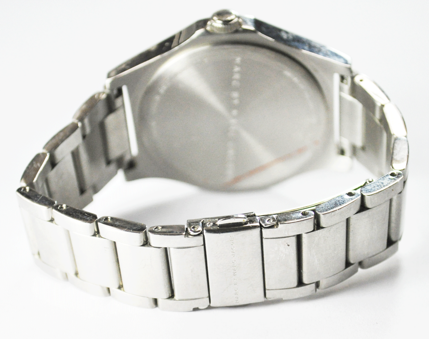 Marc Jacobs Jimmy Watch Blue Dial MBM5043 Date 44mm Stainless Steel Wristwatch