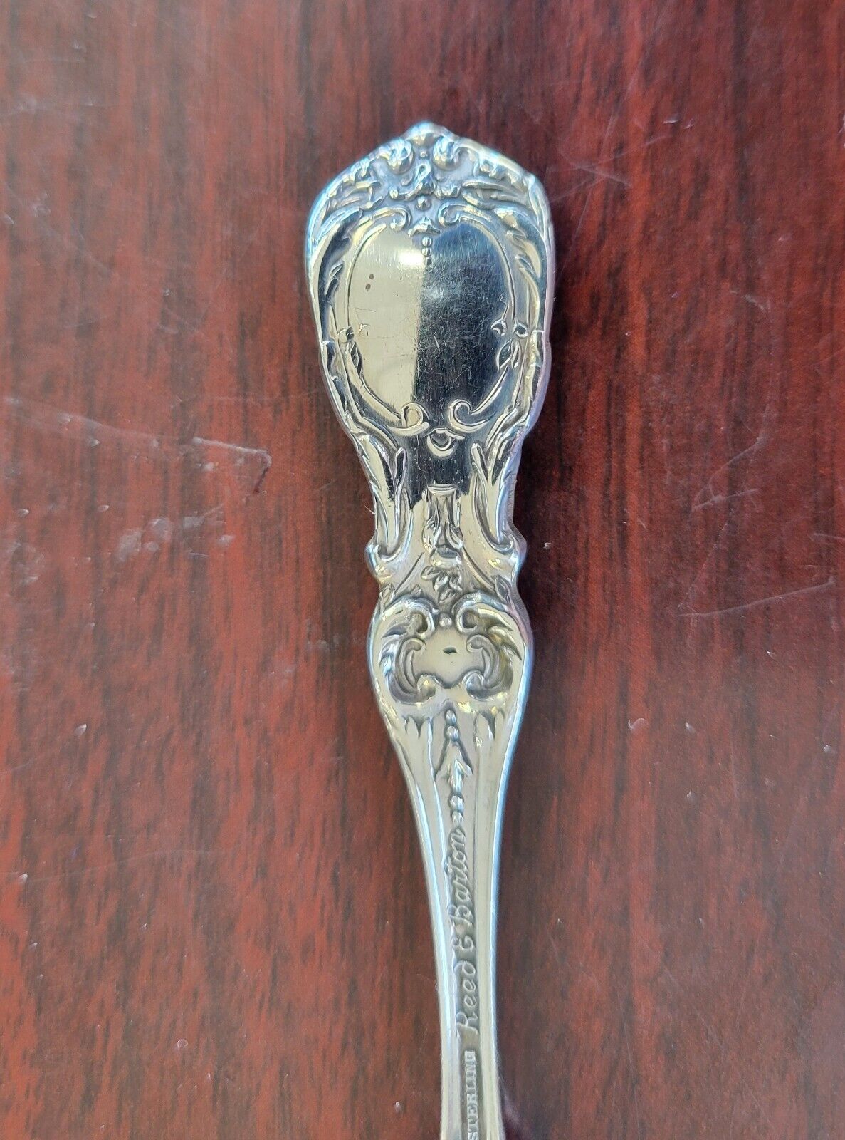 Burgundy by Reed and Barton Sterling Silver 5 1 8 Lemon Fork Pierced Precious Metals Gems