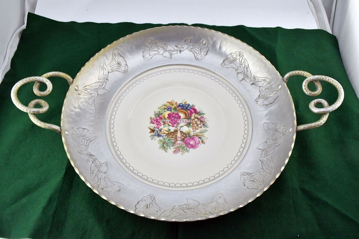 13 1/2" Triumph Limoges Aluminum Porcelain Bowl Farberware Brooklyn New York