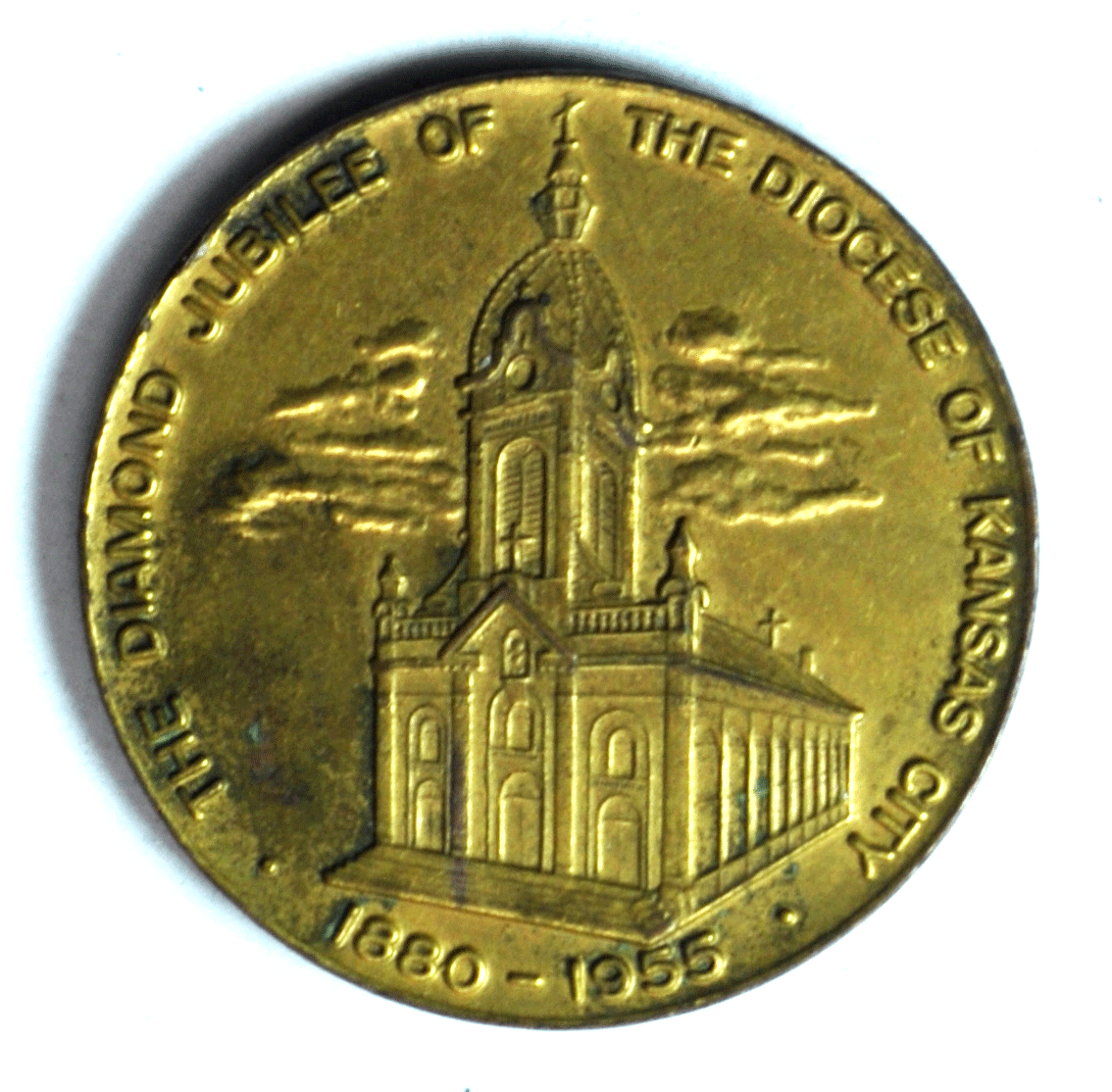 Jubilee Diocese Kansas City 1955 Medal 44mm Hogan Lillis O'hara Catholic