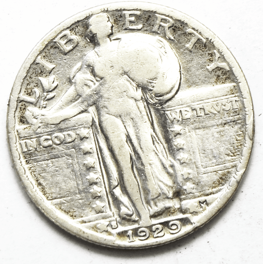 1929 S 25c Standing Liberty Silver Quarter San Francisco