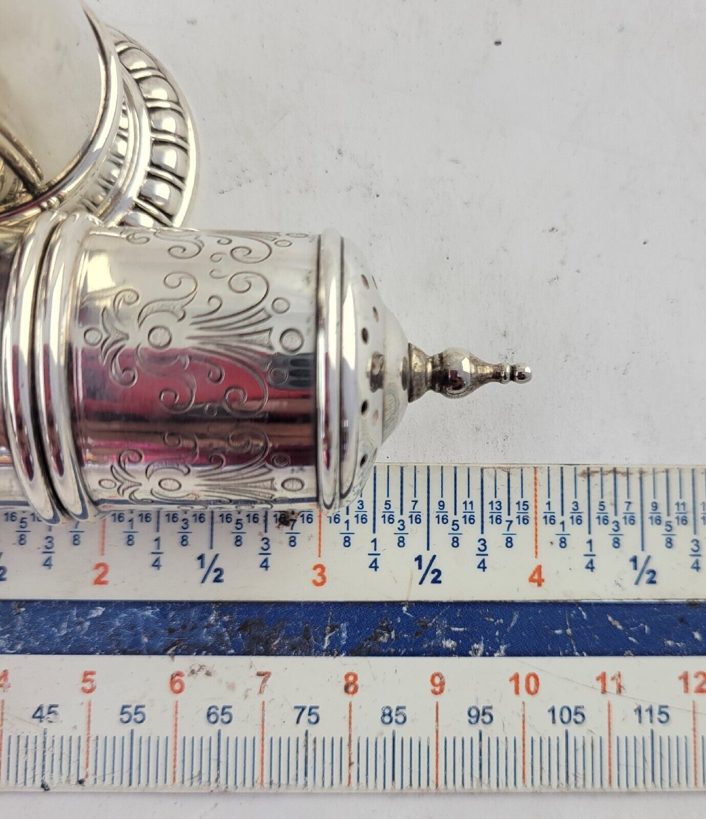 Antique Lunt Sterling Silver 4" Salt and Pepper Shakers 2.9oz