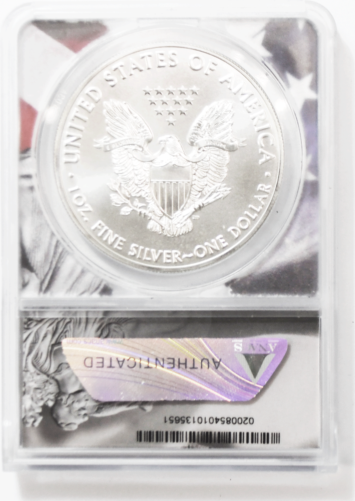 2021 $1 Silver American Eagle ANACS MS70 Type 1 FS