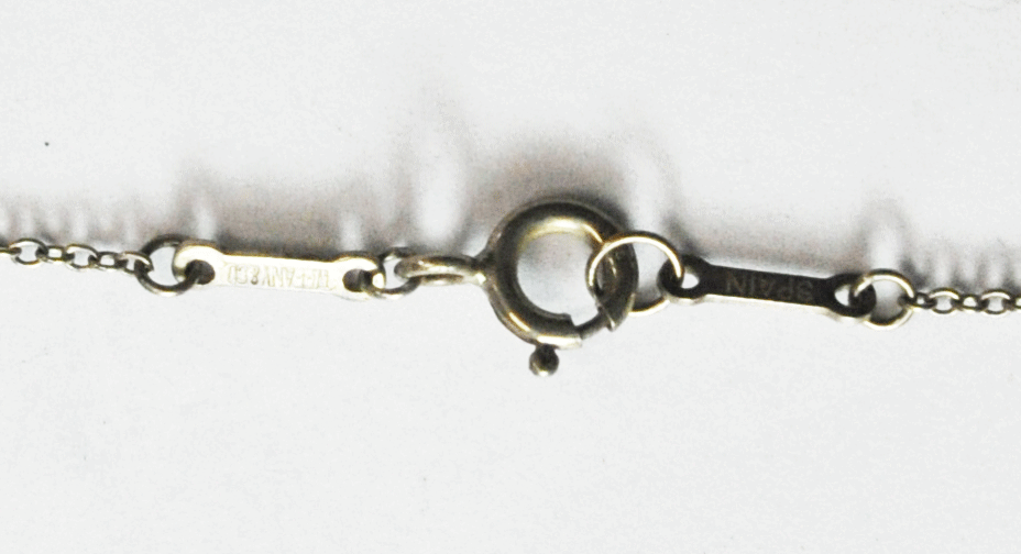 Sterling Silver Elsa Peretti Round Disc 23mm Pendant 16" Necklace