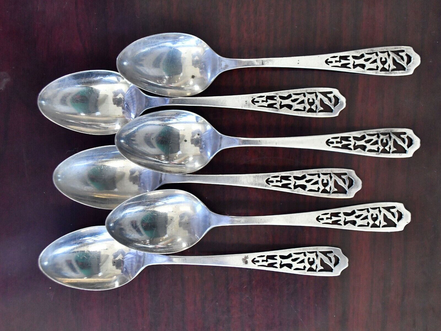 Set of 6 Zenith Sterling Silver Teaspoons by 5 3/8" Sterling Silver MFG Co.