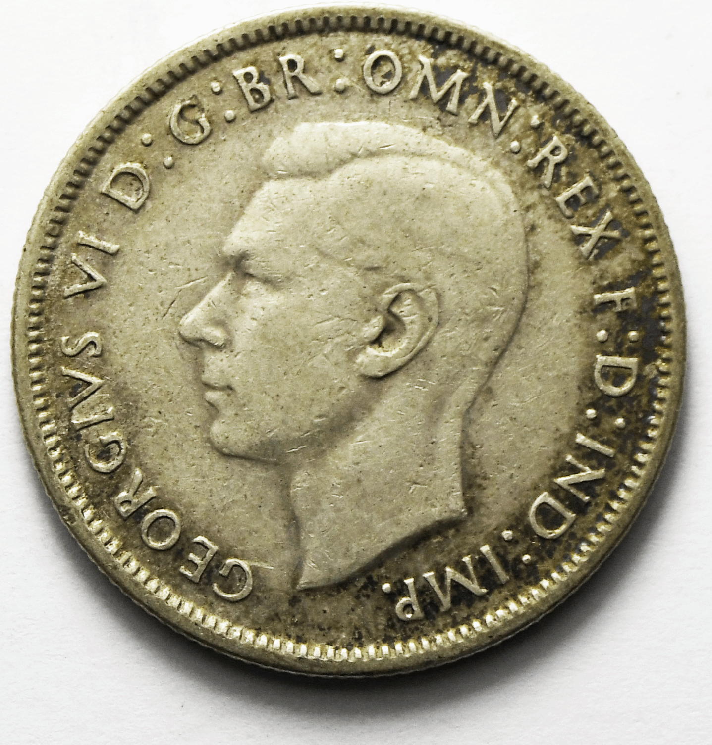 1942 S Australia Florin Silver Coin KM# 40