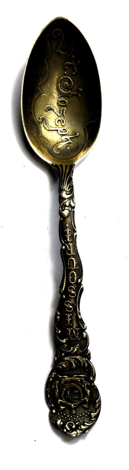 Sterling Silver Wendell St Joseph Missouri Souvenir Spoon 5-1/2"
