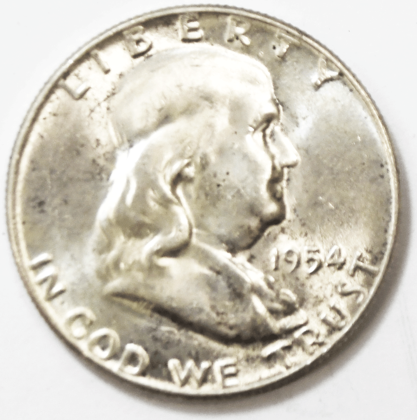 1954 50c Franklin Silver Half Dollar Fifty Cents AU-Unc Philadelphia