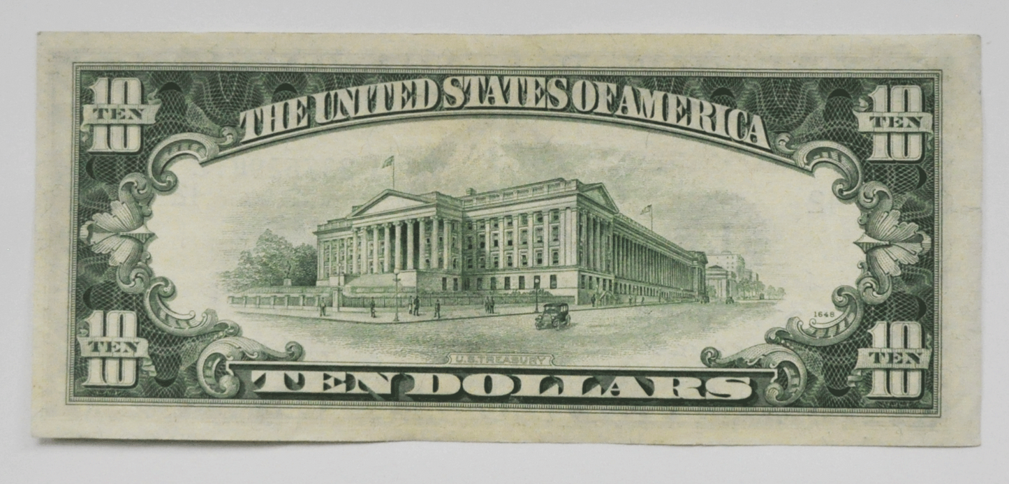 1950 B $10 Federal Reserve  Note Ten Dollars L23762947C SF