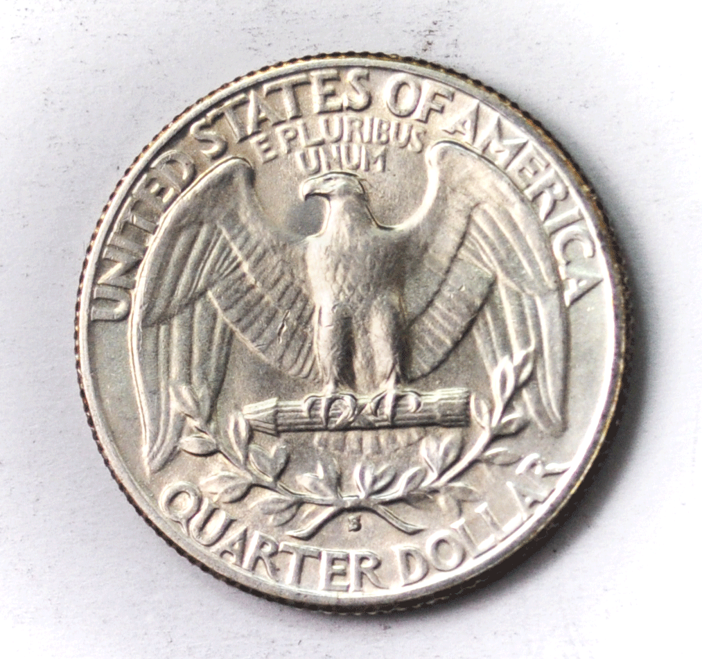 1935 S 25c Washington Silver Quarter Dollar Twenty Five Cents San Francisco Unc