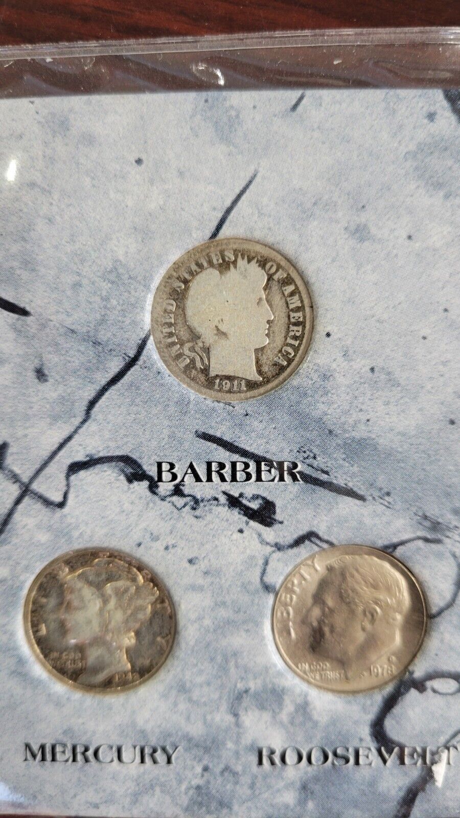 American Dimes of the 20th Century 3 Coin Set From The Morgan Mint 90% Silver