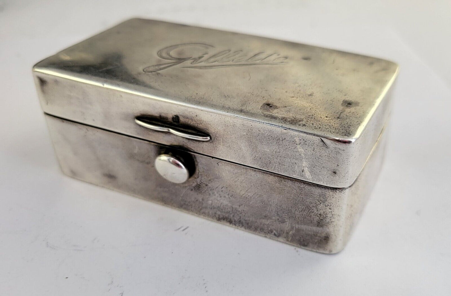 Vintage Gillette Travel Razor Set w/Sterling Case and Extra Razor Holder England