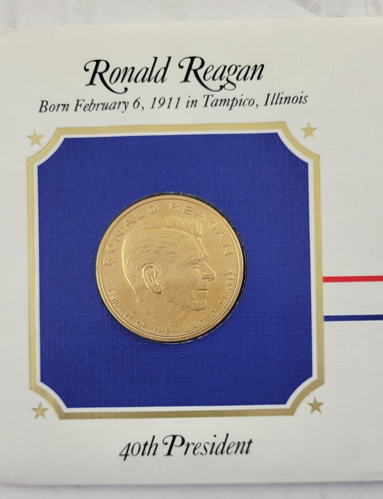 G Cleveland Presidential Covers Medal Postal Commemorative Society Gold Plated