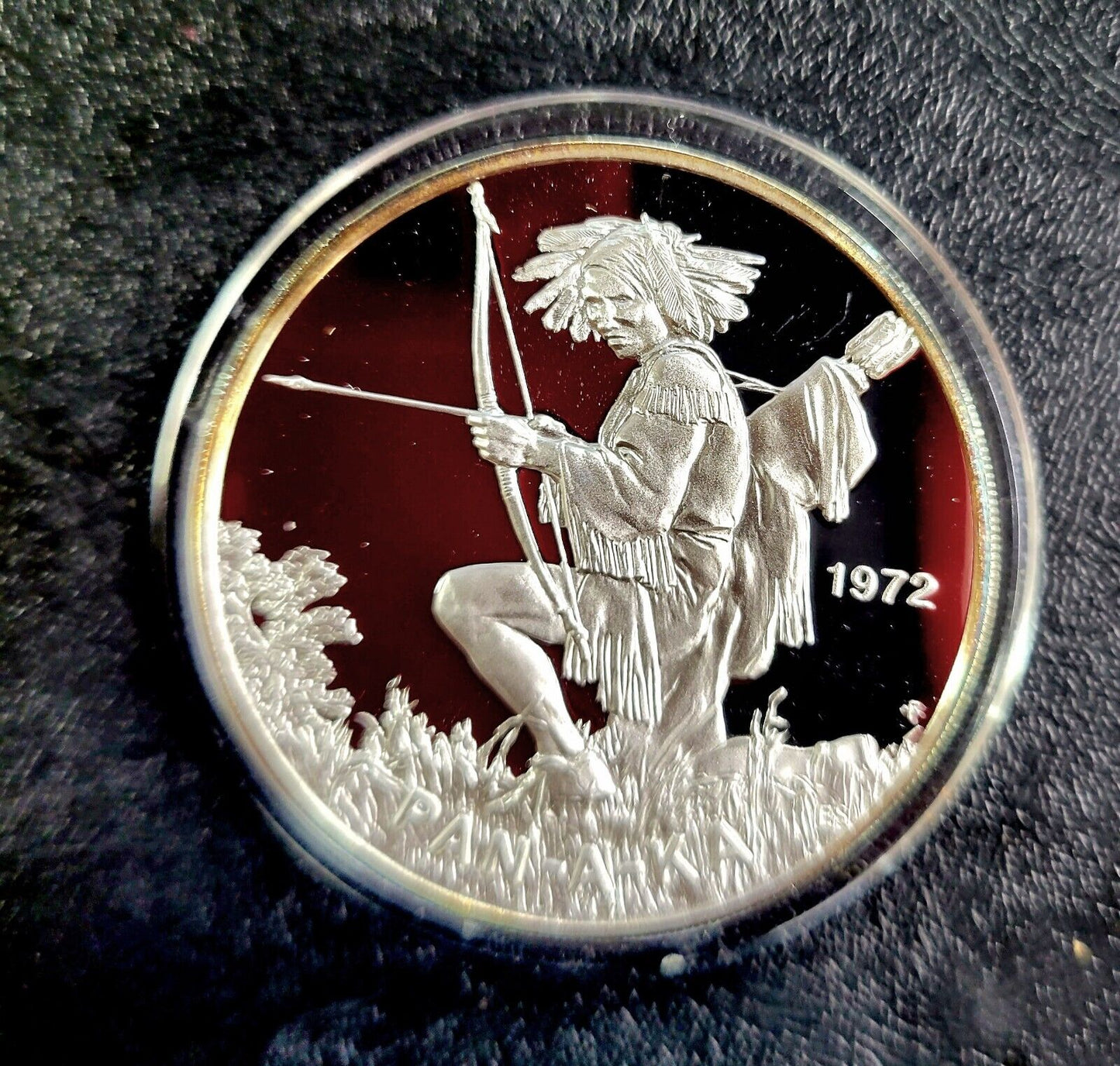 Sovereign Nation of The Paiute Tribe Native American 999 Silver Franklin Mint