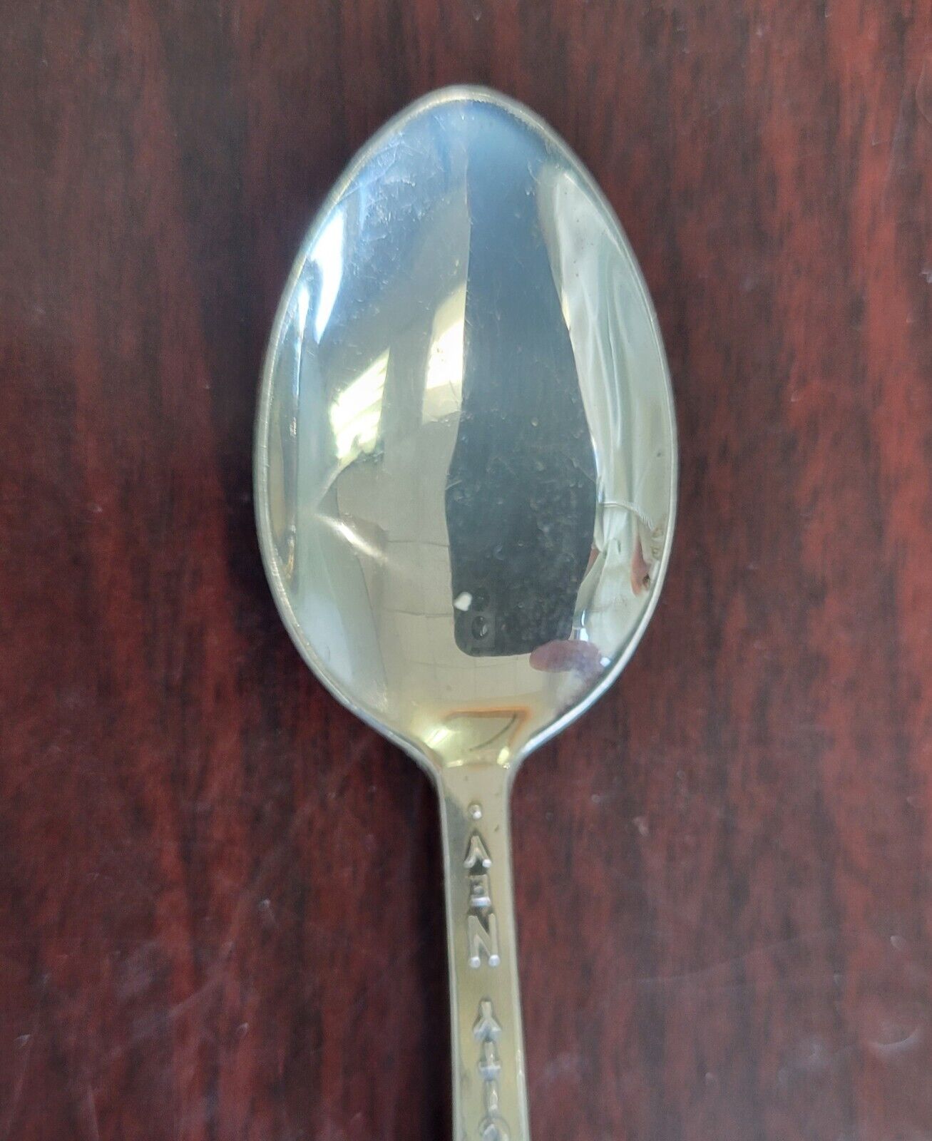 Virginia City Nevada Sterling 4 1/4" Souvenir Spoon By Bell Trading Post .37oz