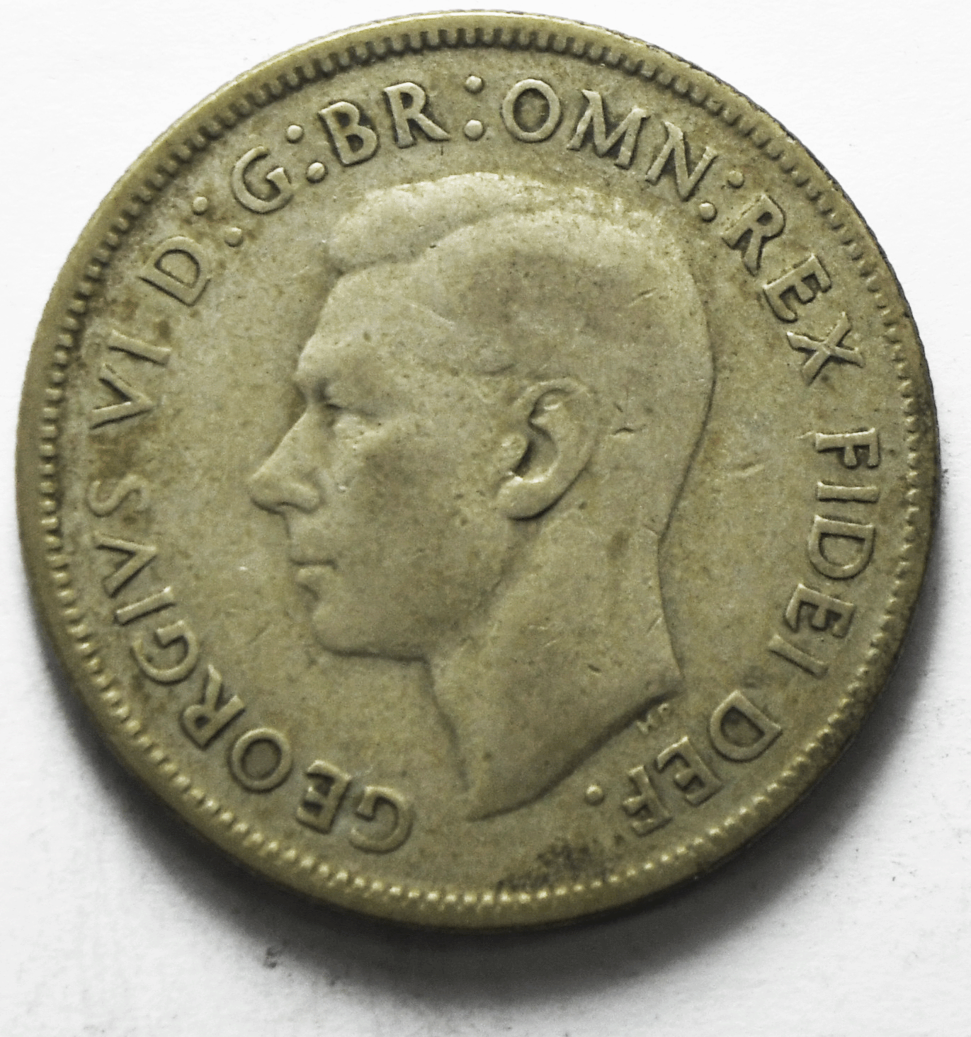 1952 Australia Florin Silver Coin  KM# 48