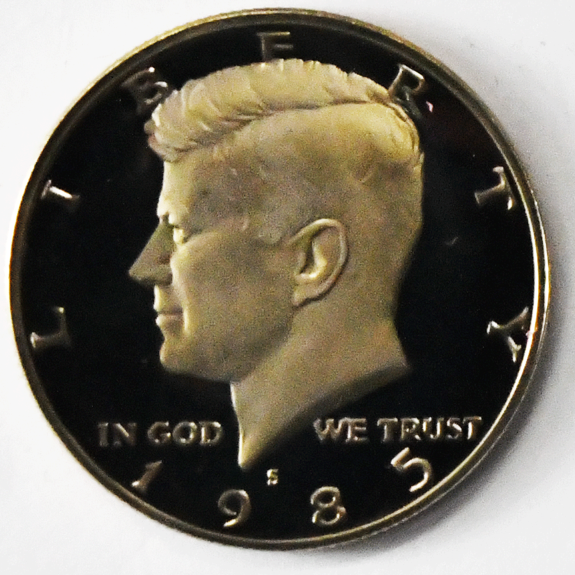 1985 S 50c Kennedy Half Dollar  Proof Clad Fifty Cents