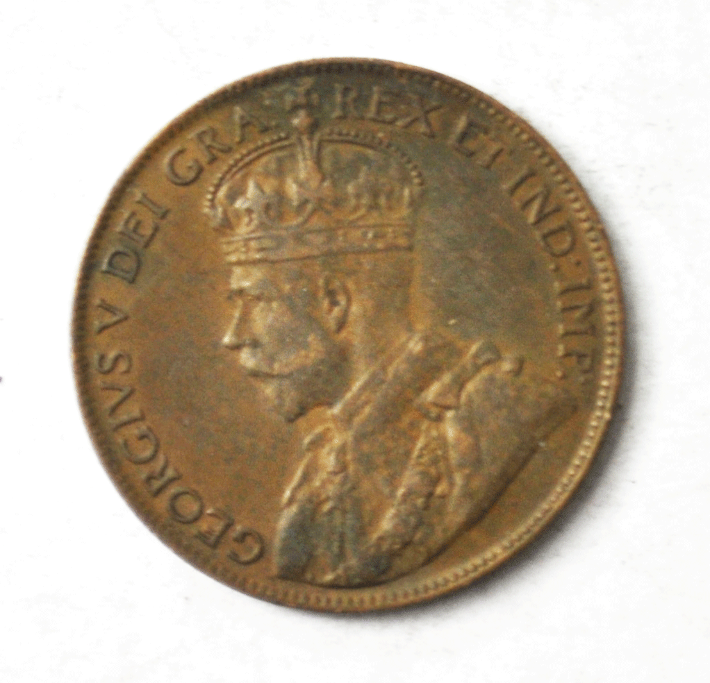 1920 1c Canada Large One Cent Penny KM#21 Bronze