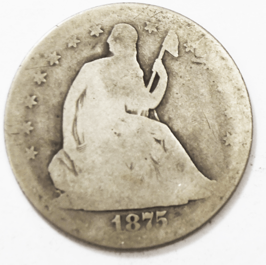 1875 S 50c Seated Liberty Silver Half Dollar Fifty Cents San Francisco