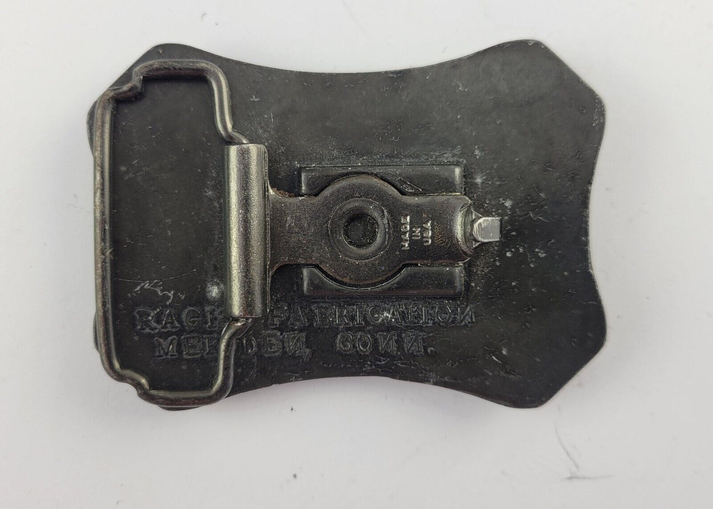 Jimmy Durante Help Da Kids Belt Buckle Regis Fabrication, Meriden, Conn. Vintage