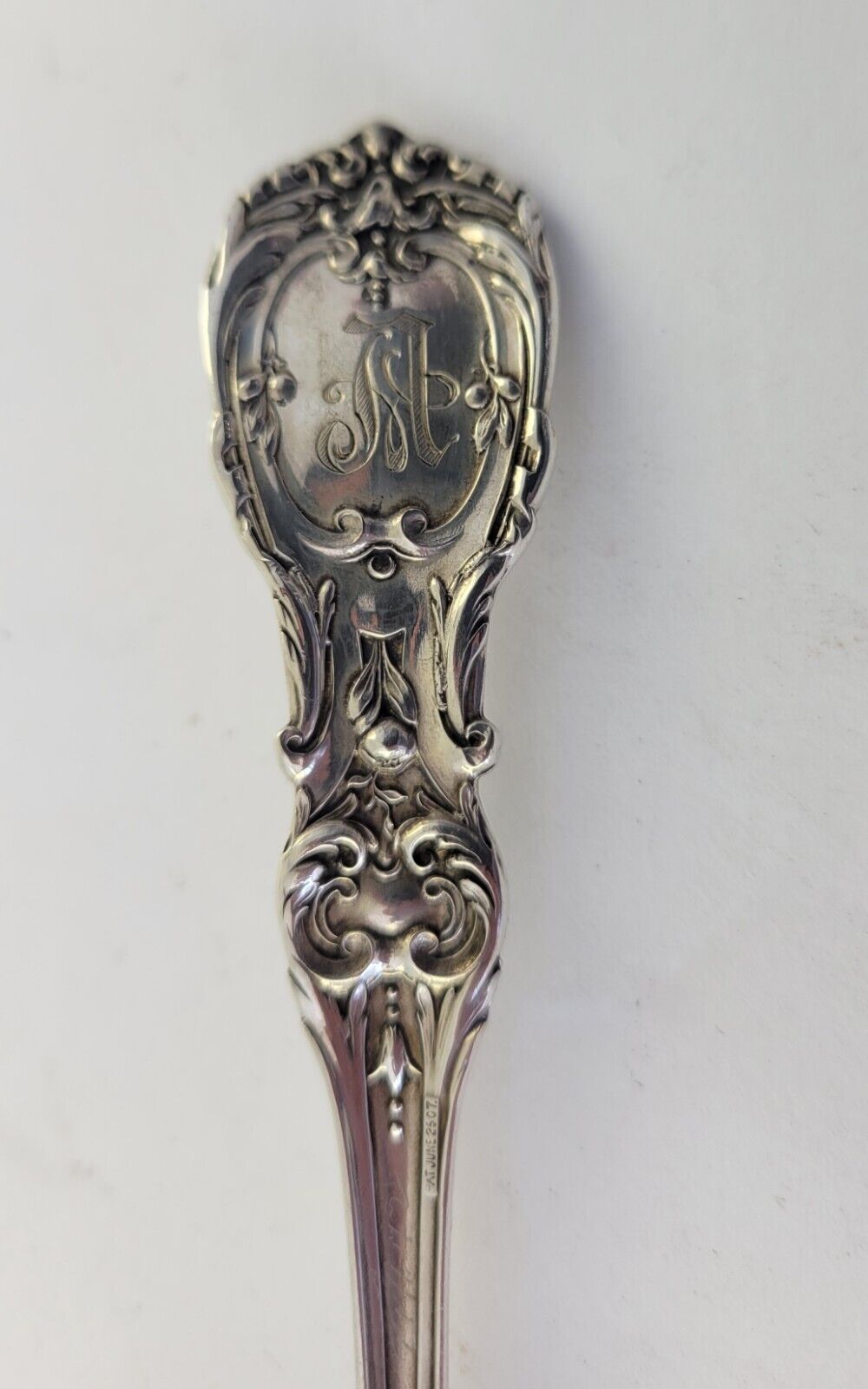 Reed & Barton Francis I Sterling Silver 5 7/8" Sugar Spoon 1.3oz Monogrammed