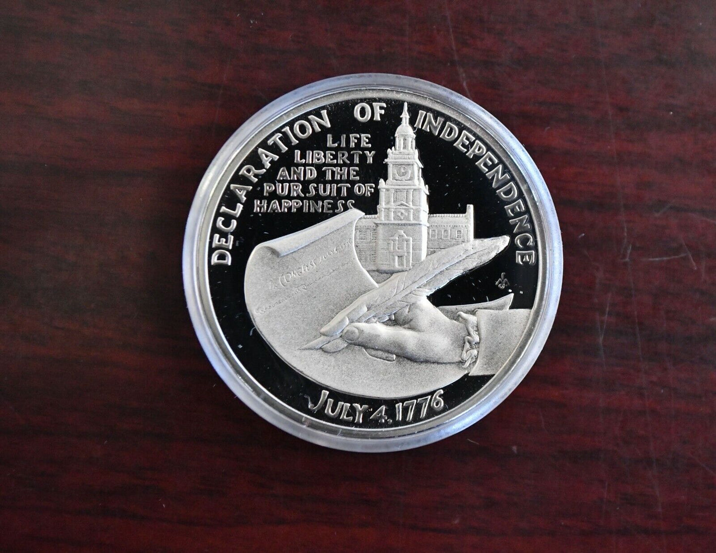 1976 American Revolution Bicentennial Declaration of Independence Sterling  31gr