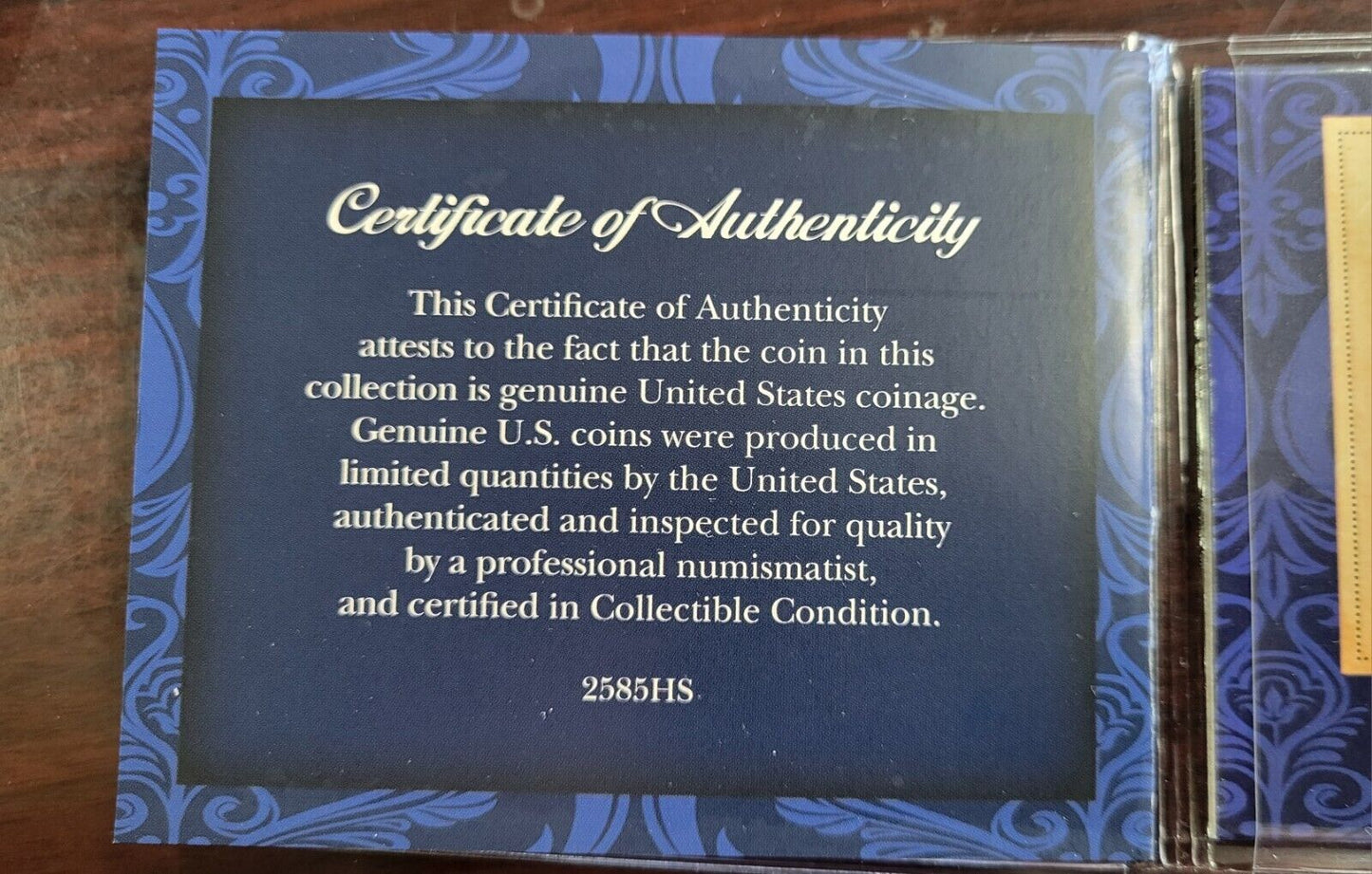 American Coin Treasure First Year Of Issue 1971 Eisenhower Dollar with COA