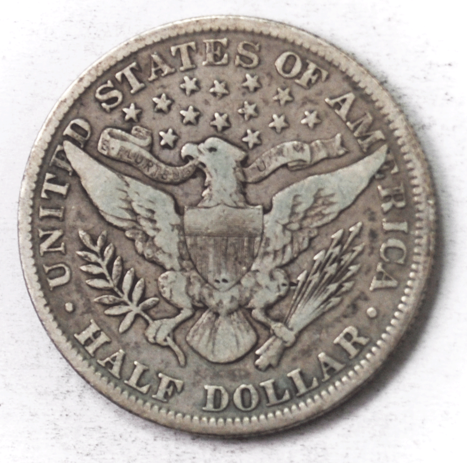 1899 50c Barber Silver Half Dollar Fifty Cents US Philadelphia Rare
