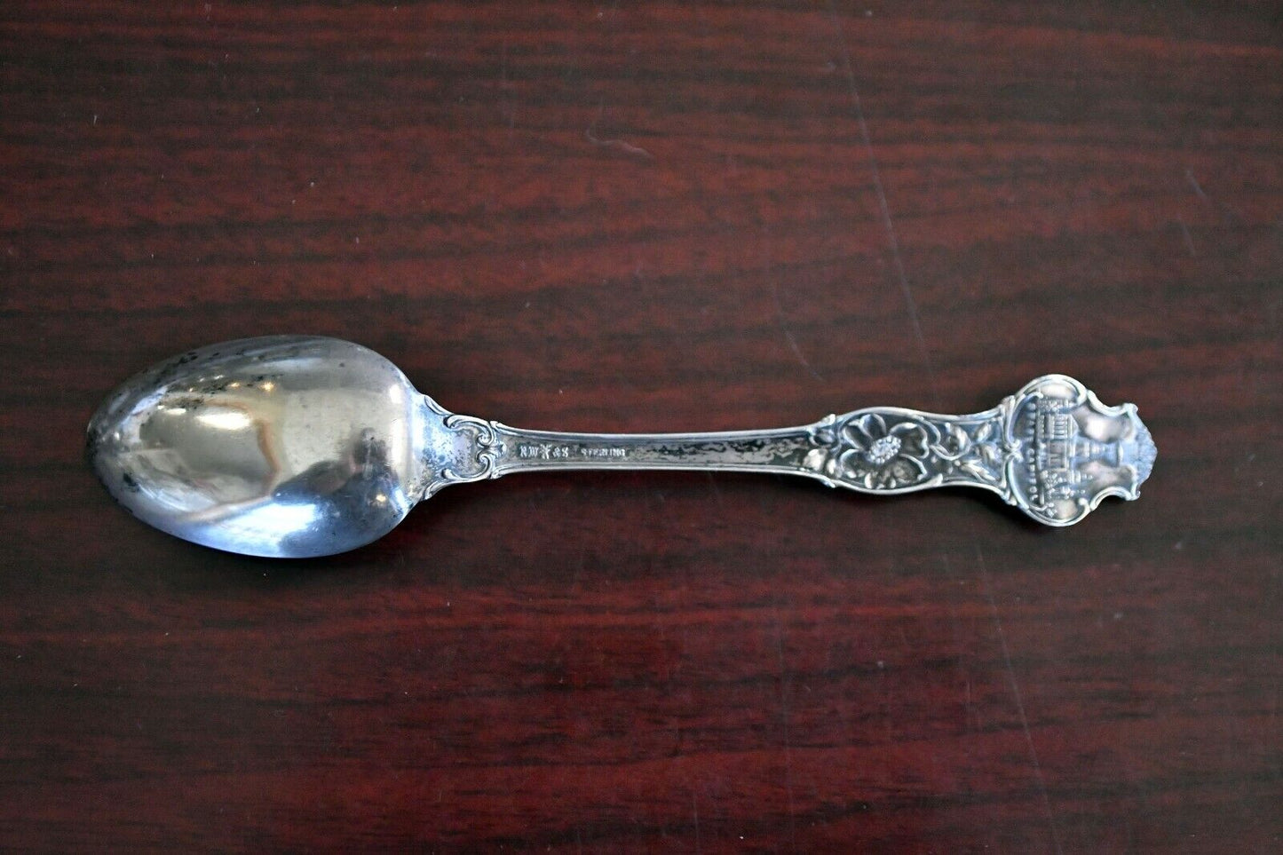 1922 Womens Relief Corps Des Moines Iowa Sterling 5 1/4" Souvenir Spoon .55 oz.