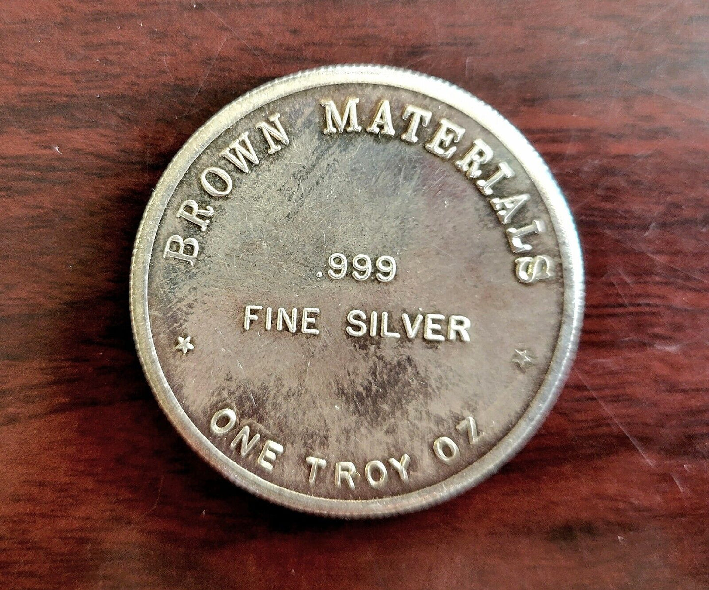 Brown Materials Co. 1oz.  .999 Fine Silver Rare Oklahoma