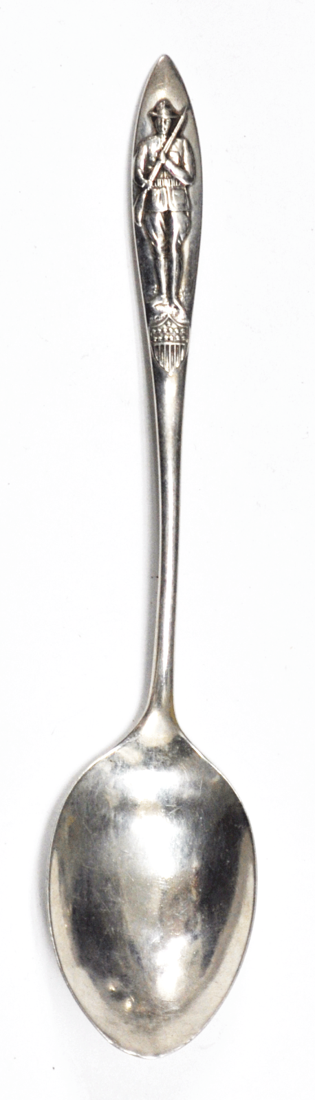 Sterling Silver Weidlich Army Soldier Souvenir Spoon 5-5/8" Monogram 9-4-18