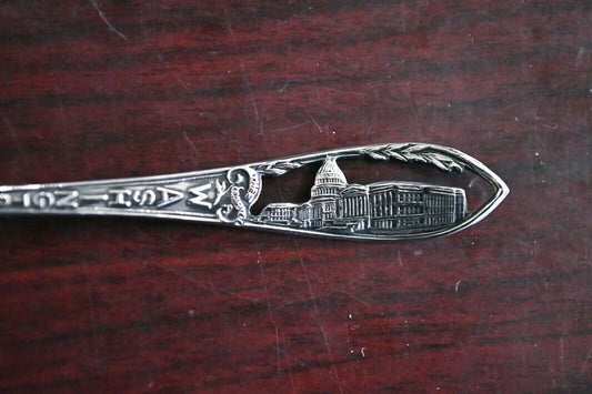Washington DC Sterling Silver 5" Souvenir Spoon The Capital .55 oz.