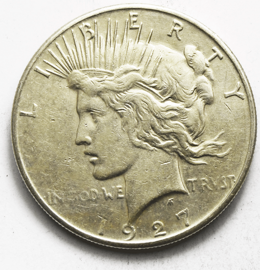 1934 D $1 Peace Silver One Dollar US Denver AU