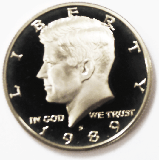 1989 S 50c Kennedy Half Dollar  Proof Clad Fifty Cents San Francisco
