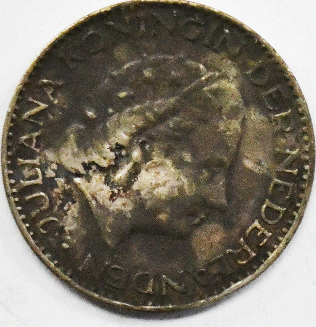 1956 1G Netherlands One Gulden Silver Coin KM# 184