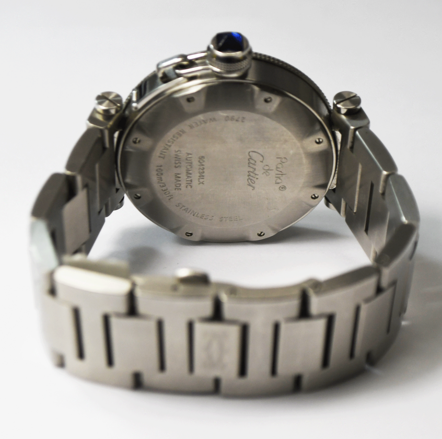 Pasha De Cartier Automatic Date Sea Timer 2790 40mm Stainless Wristwatch