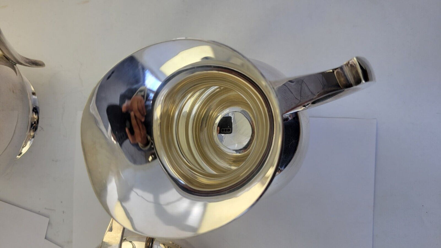 Mid-Century Sterling Silver 5pc. Traveling Tea & Coffee Service Set w/Suitecase