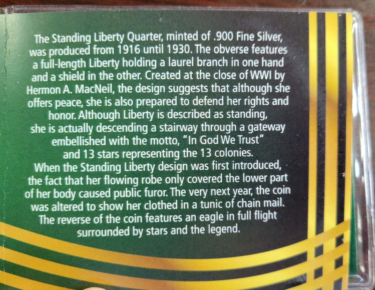 Roaring Twenties 1926 Silver Standing Lberty Quarter 90% Silver