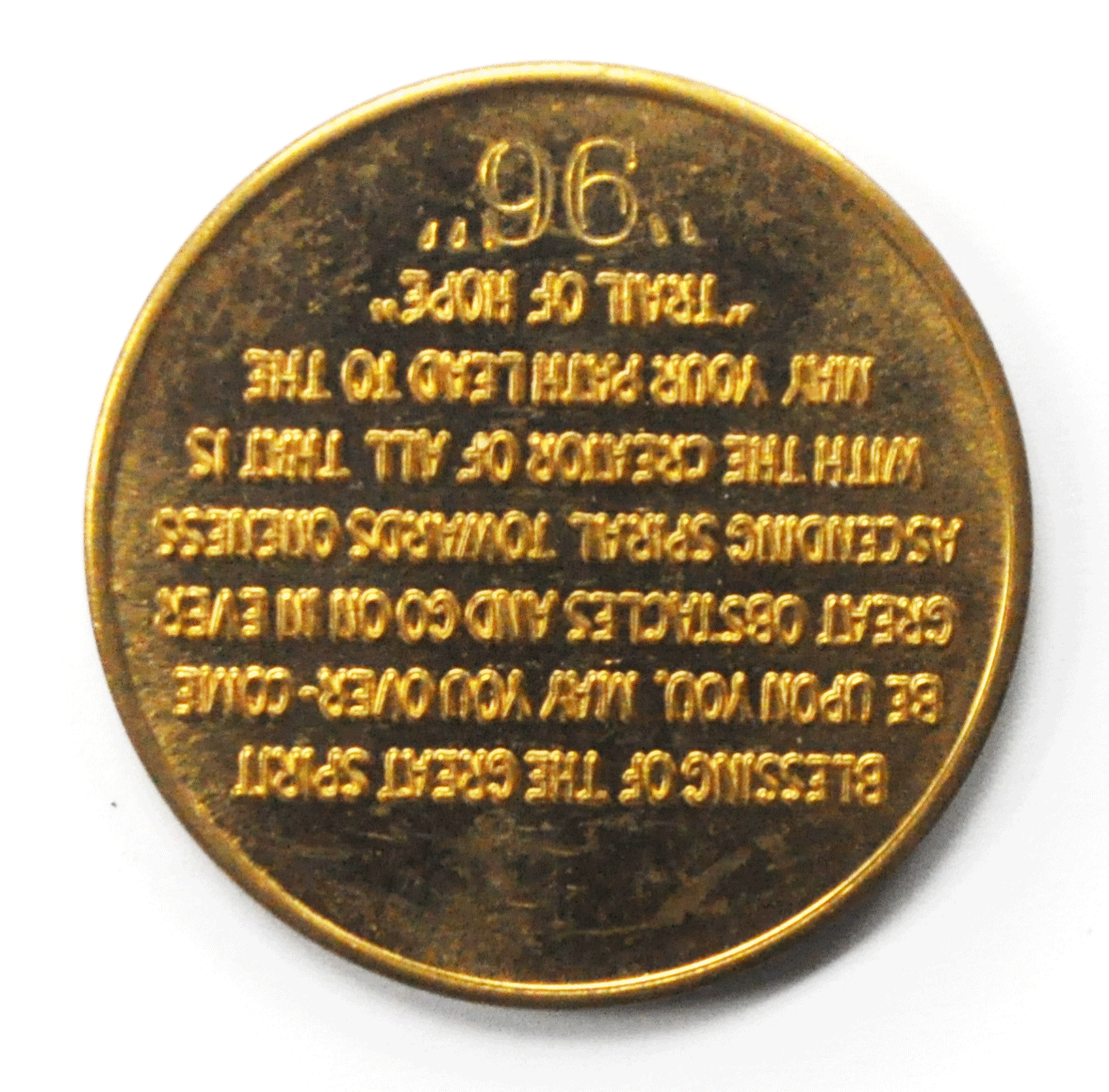Trail of Hope Tulsa Oklahoma 96 Blessing of the Great Spirit Medal Token 39mm