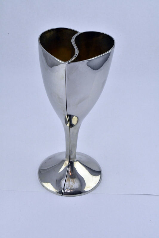 Lenox Kirk Stieff Silver Plated Toasting Wedding Collection Champagne Flutes