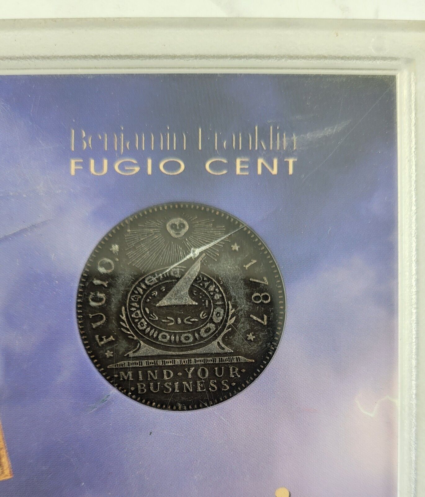 Benjamin Franklin Fugio Cent America's First Coin 1787 Mind Your Business Time