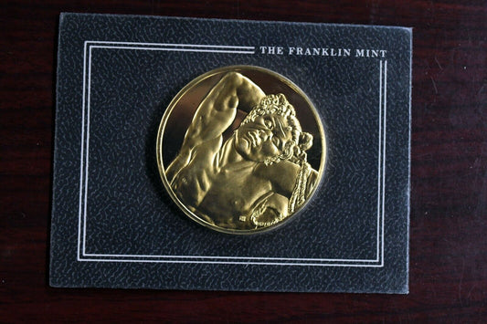 Franklin Mint Art Treasures of Ancient Greece BARBERINI FAUN Bronze Medal