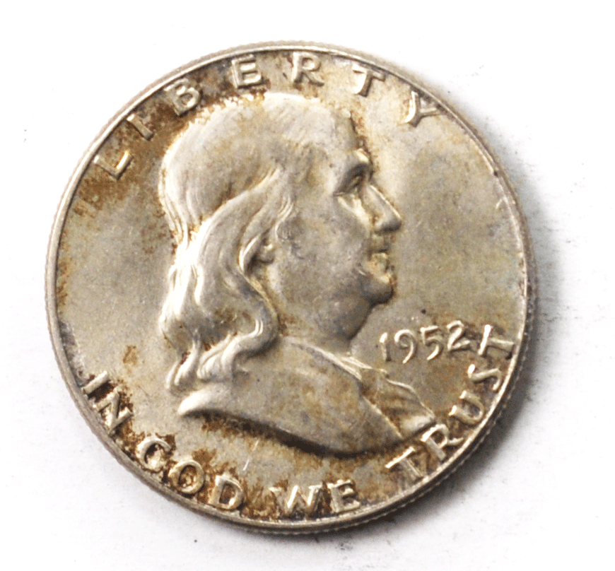 1952 50c Franklin Silver Half Dollar Fifty Cents Philadelphia