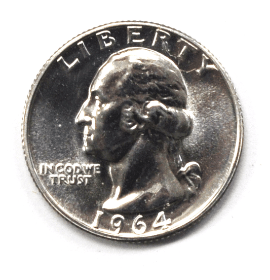 1964 25c Washington Silver Quarter Dollar Proof Quarter