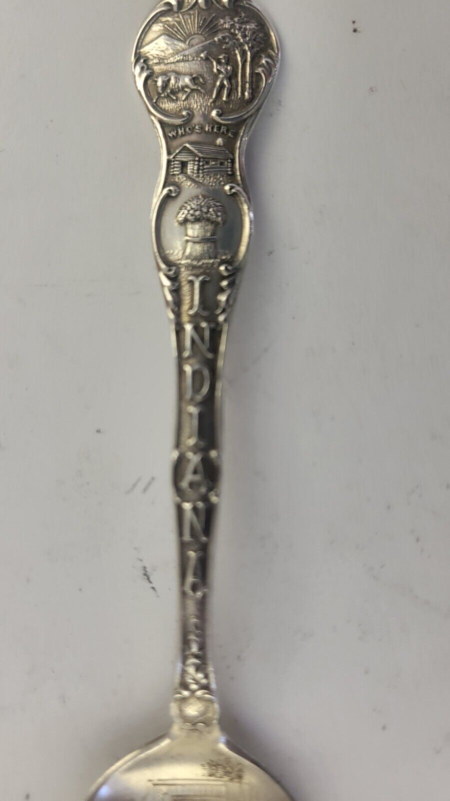 Lebanon Indiana High School Sterling 5 3/8" Souvenir Spoon .57oz. By Shepard