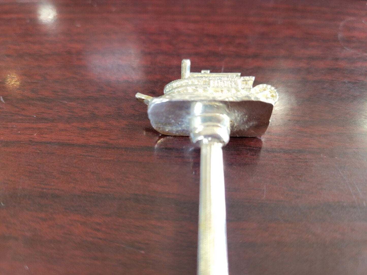 Natchez River Boat Souvenir Silver plate Spoon Orleans 4" Louisiana